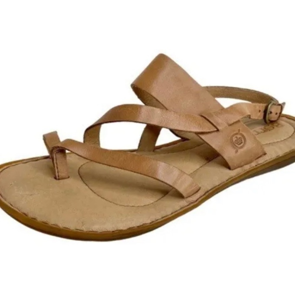 Women's Size 9M Born Favignana Leather Strappy Slingback Sandals